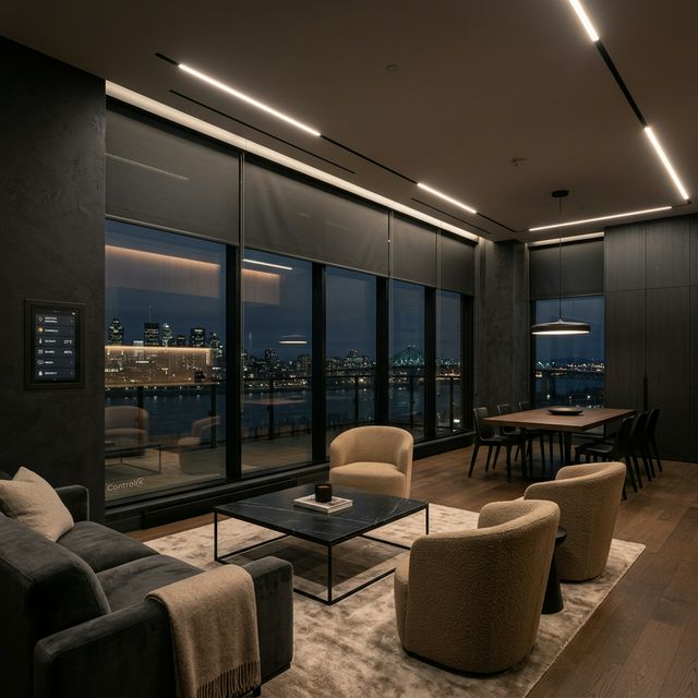 Résidence avec intégration domotique intelligente